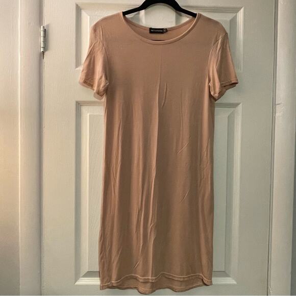 3/$30 || Pretty Little Thing Pink Short Sleeve T-Shirt Dress - Size S - Picture 1 of 4